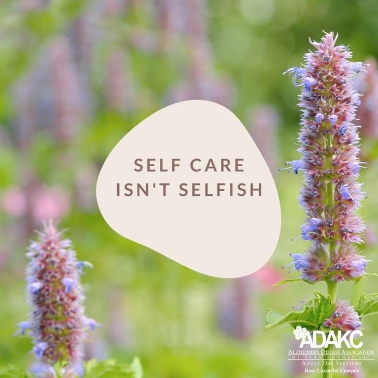 Self care isn't selfish