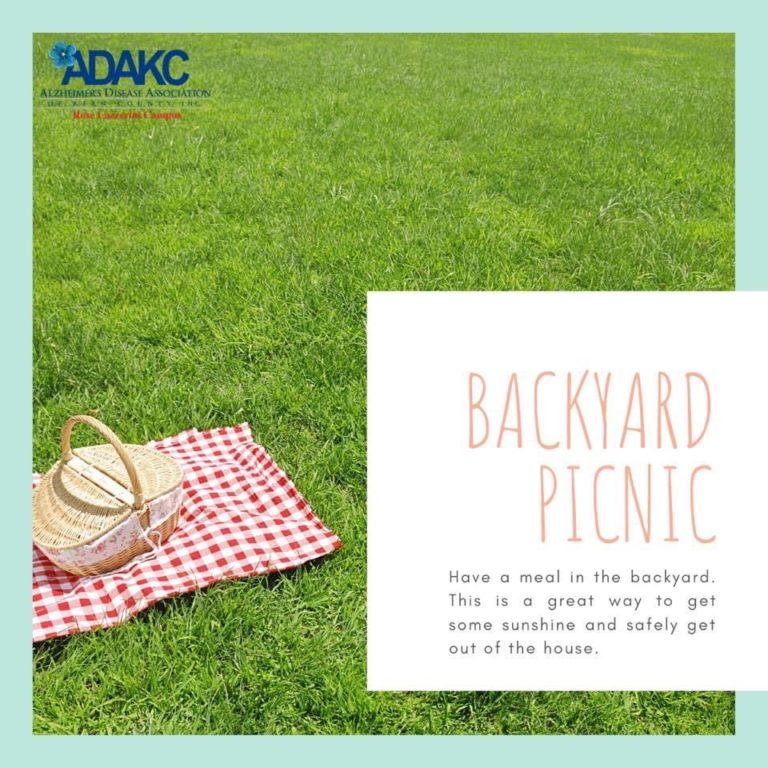 Backyard picnic