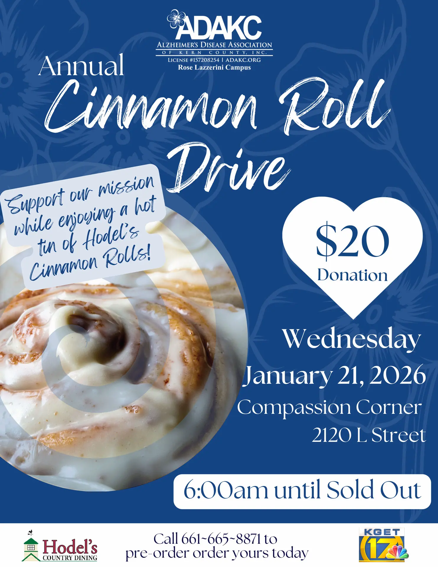 2026 ADAKC Annual Cinnamon Roll Drive