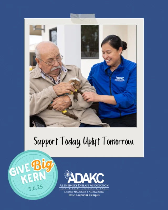 We’re in the final stretch! ⏳
There’s just a few hours left to support ADAKC through Give Big Kern. Your donation today helps ensure our clients continue to receive the specialized care, activities, and support they deserve. 💙
Let’s finish strong — donate now and be part of something special!

💡 Your gift helps fund:
✔️ Activity supplies
✔️ Gardening tools
✔️ New kitchen equipment
✔️ Building repairs

Let’s keep going, Kern County!  Donate link in bio!