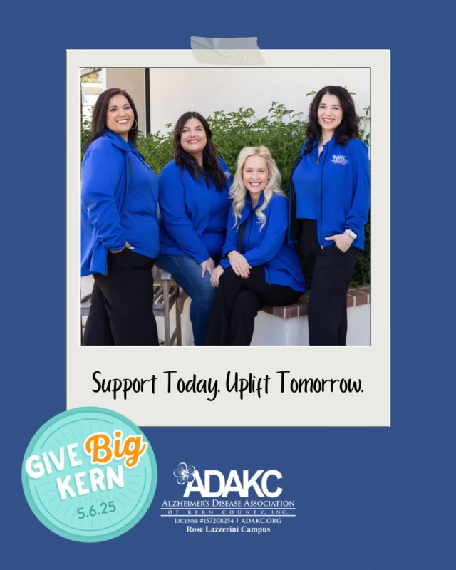 We’re halfway through Give Big Kern! 💙

Thank you to everyone who has supported us so far. Your generosity brings hope, joy, and care to families facing Alzheimer’s every day.

There’s still time to make an impact — let’s keep the momentum going! 🚀
Donate today at the link in our bio!